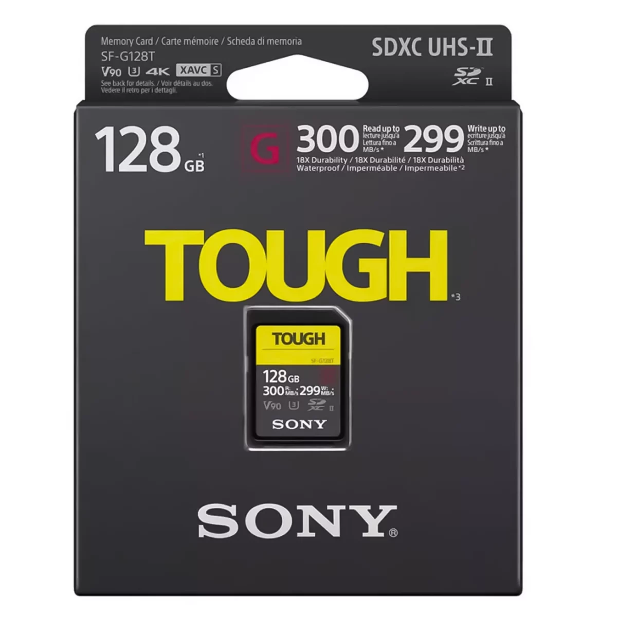Thẻ nhớ Sony SDXC 128GB SF-G series TOUGH UHS-II - Ảnh 2