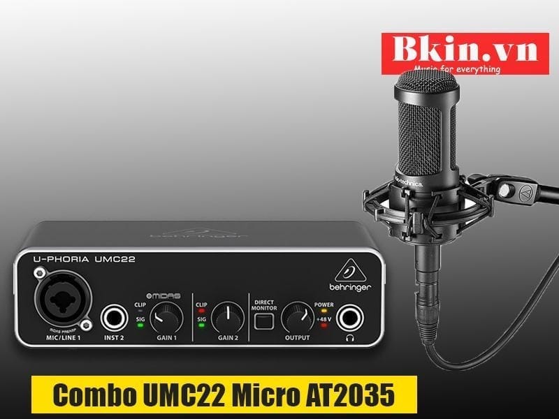 Combo sound card UMC22 micro AT2035