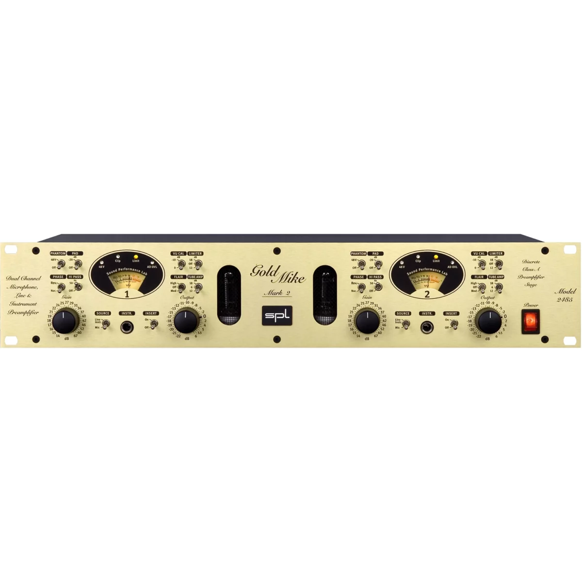 SPL GoldMike MK2 Dual-Channel Mic & Instrument Preamp - Ảnh 2