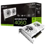 Card Màn Hình PNY RTX 4060 Chính Hãng 8G OC XLR8 Verto DF White Edition