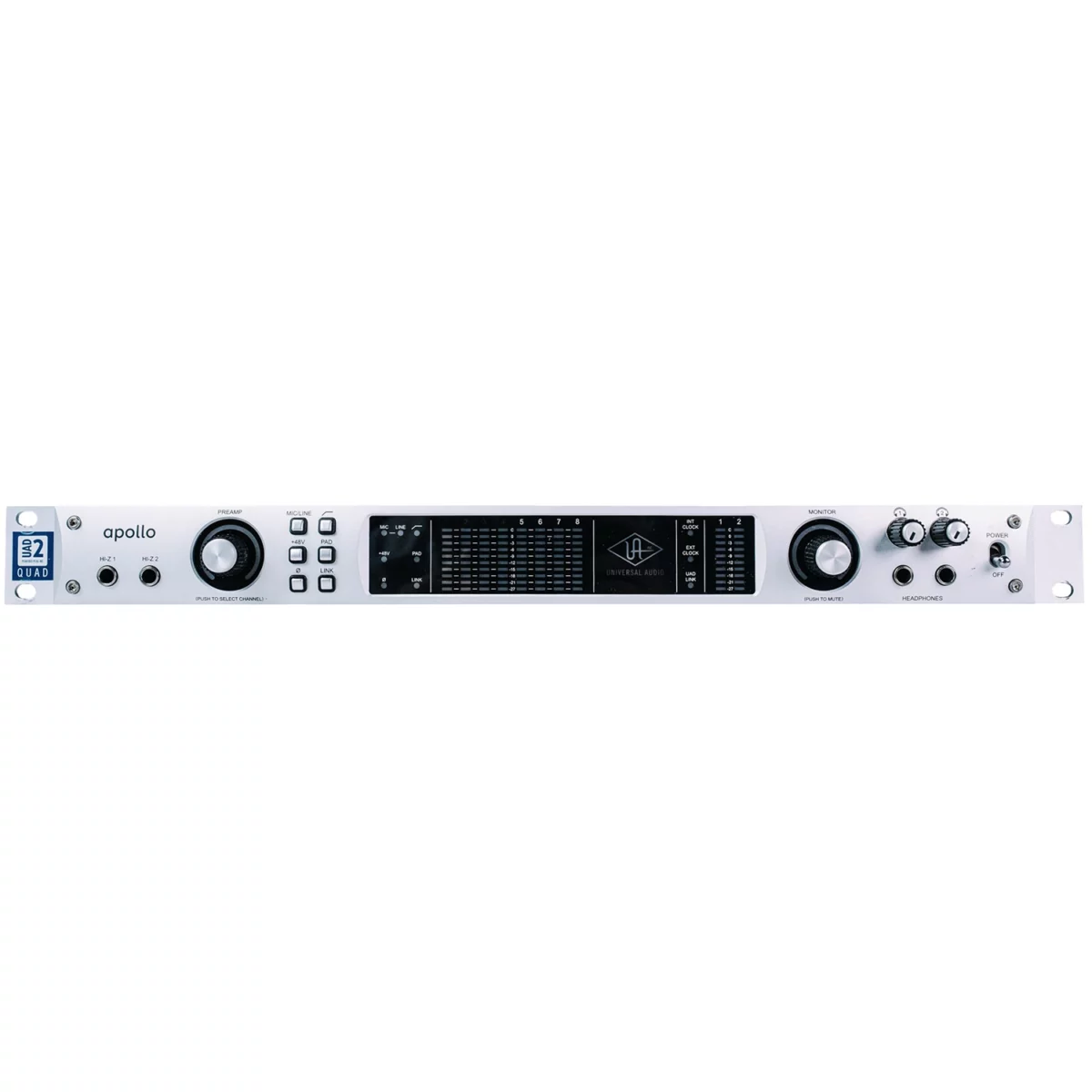 Universal Audio Apollo Quad Silver UAD 2 Thunderbolt - Ảnh 3