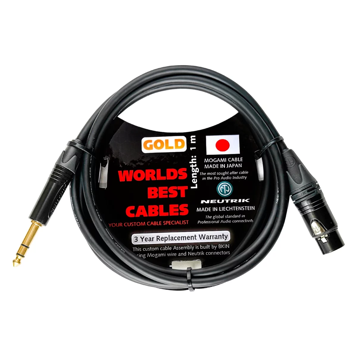 Dây Mogami Gold Neutrik XLR Ra 6 Ly Balance - Preamp 1/2/3/5/7/10 mét - Ảnh 1