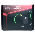 Sound Card Focusrite Scarlett Solo Gen 4 Chính Hãng Bh 36 Tháng - Ảnh 5