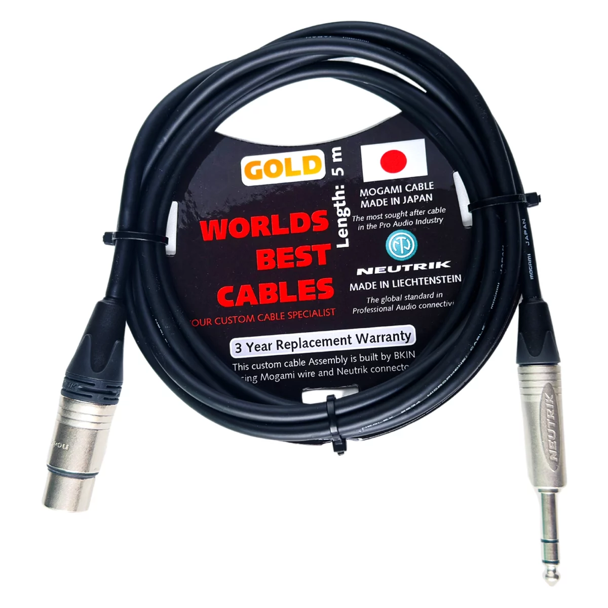 Dây Âm Thanh Mogami 2534 Neutrik XLR-6ly 1/4 TRS 5 Mét - Ảnh 1