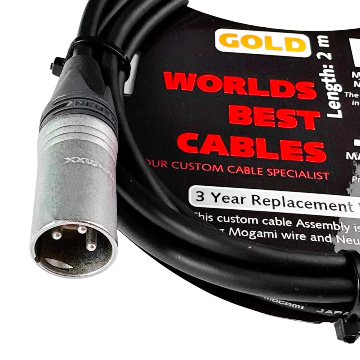 Dây Mogami 2534 Neutrik XLR Male-6ly Stereo 1/4 TRS 10 Mét - Ảnh 3