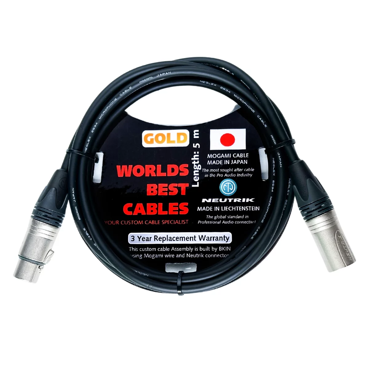 Dây Cáp Micro Mogami 2534 Neutrik XLR-XLR 5 Mét - Ảnh 1