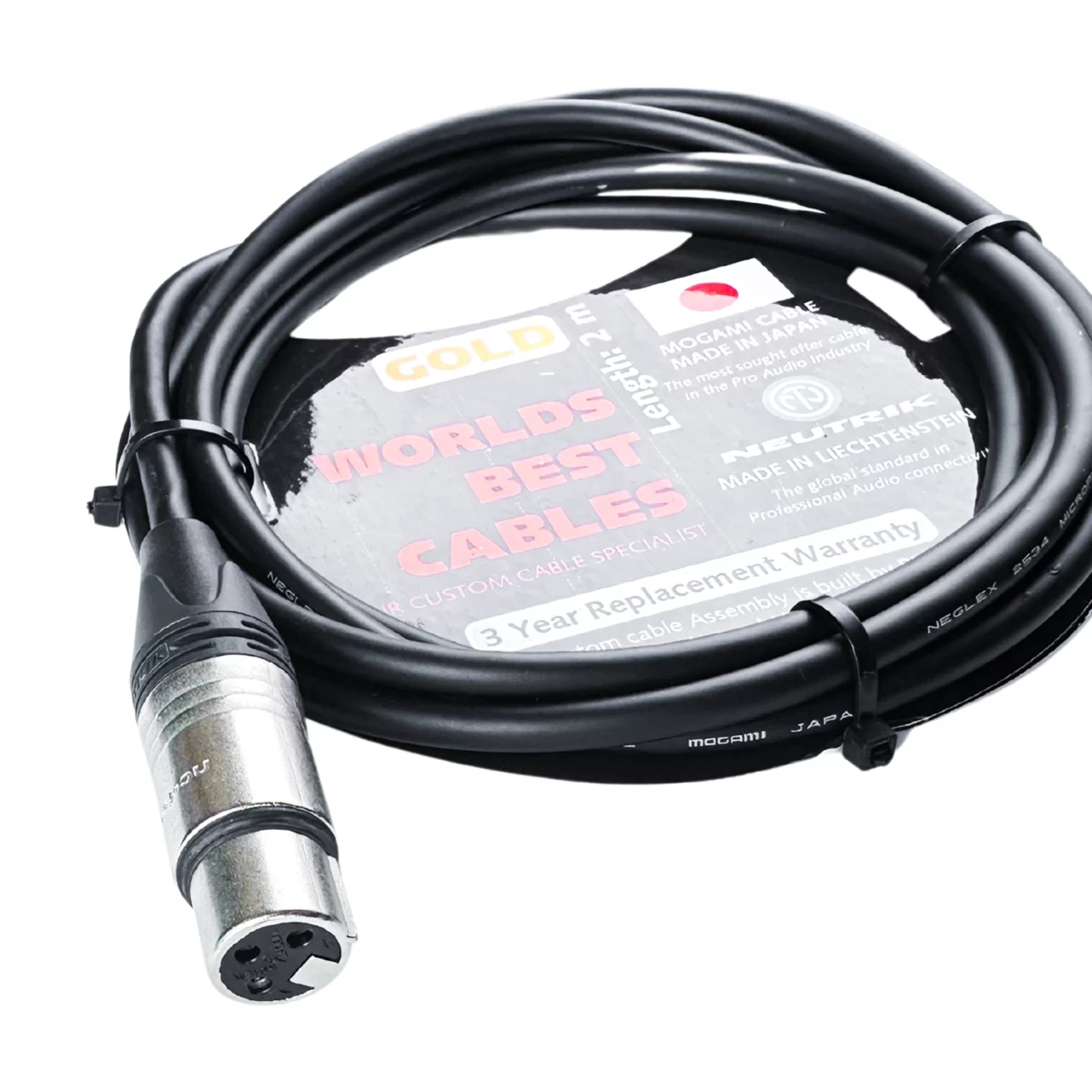 Cable Preamp Mogami 2534 Neutrik XLR-6ly 1/4 TRS 2 Mét - Ảnh 2