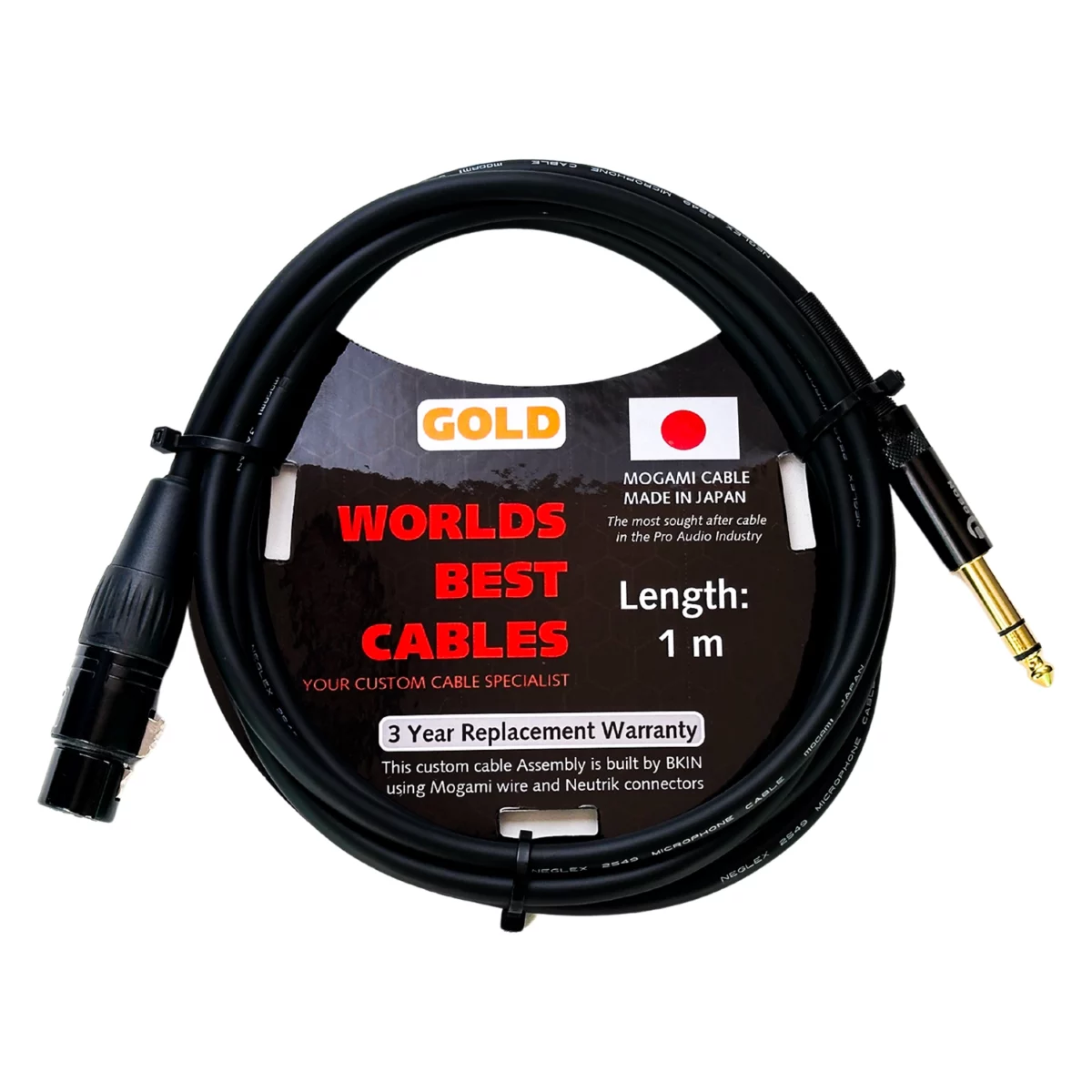 Dây Preamp Mogami Chính Hãng XLR - 6Ly 1 Mét - Ảnh 1