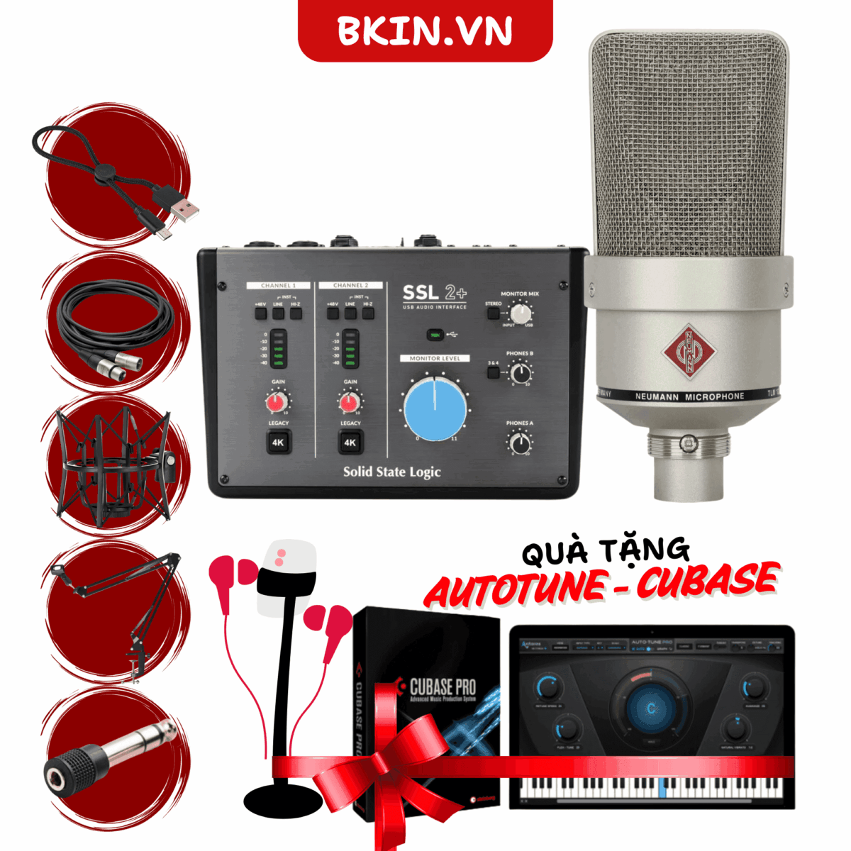 Combo Thu Âm SSL 2+ và Mic TLM 103 Neumann Chính Hãng - Ảnh 1