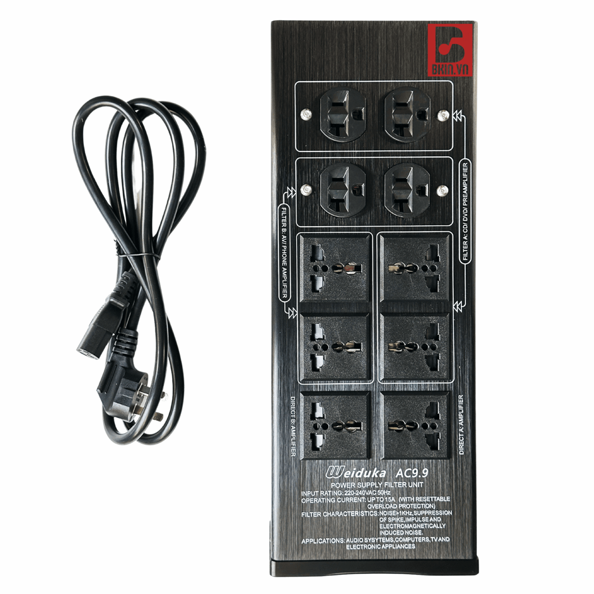 Lọc Nguồn Điện Weiduka AC 9.9 Digital Cao Cấp - Ảnh 2