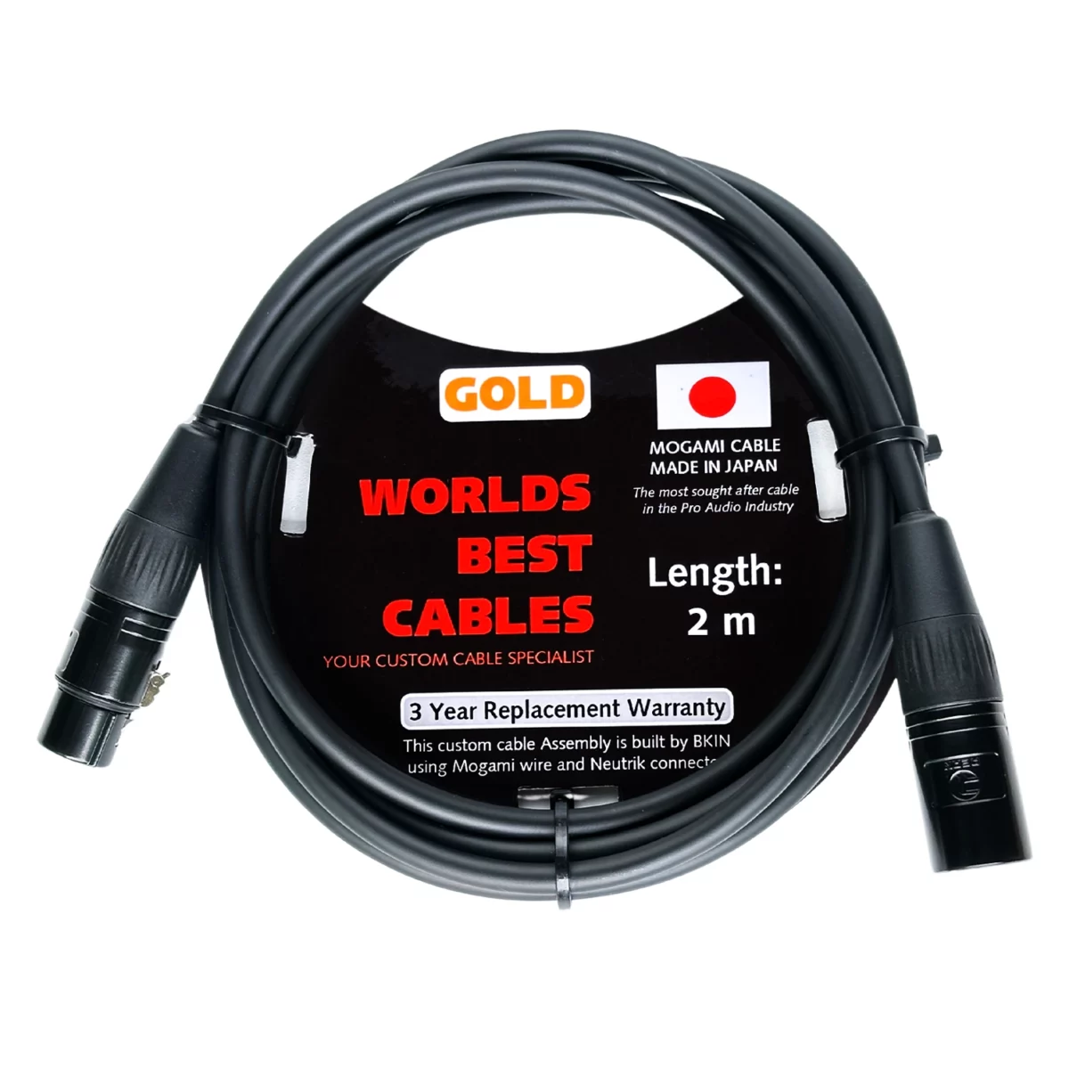 Dây Micro Thu Âm XLR to XLR Mogami 2 Mét Cao Cấp - Ảnh 1