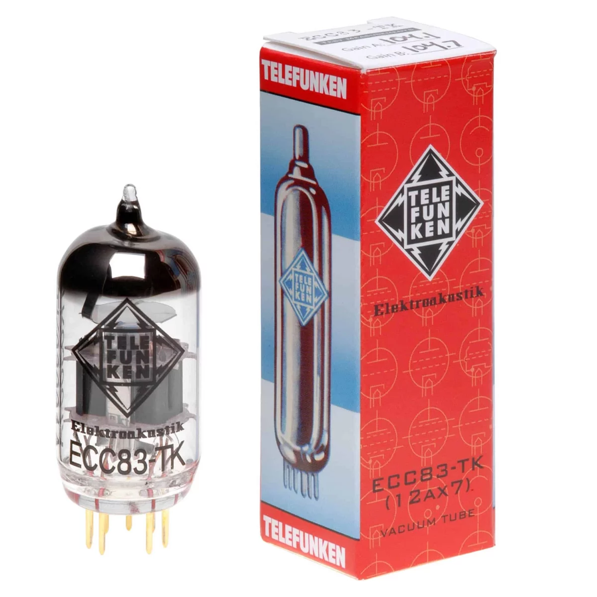 Bóng Tube 12Ax7 ECC83-TK Telefunken - 1 Bóng - Ảnh 1
