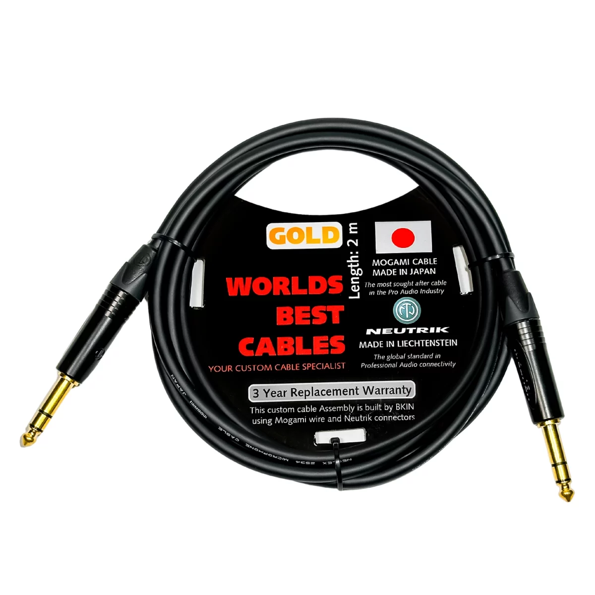 Dây Mogami Neutrik 6ly ra 6ly stereo Cao Cấp 2/3/5/7/10 Mét - Ảnh 1