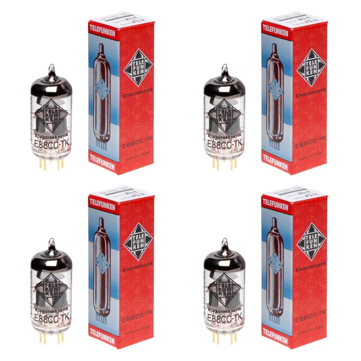 Bóng Tube E88CC-TK Matched Quad Vacuum - Ảnh 1