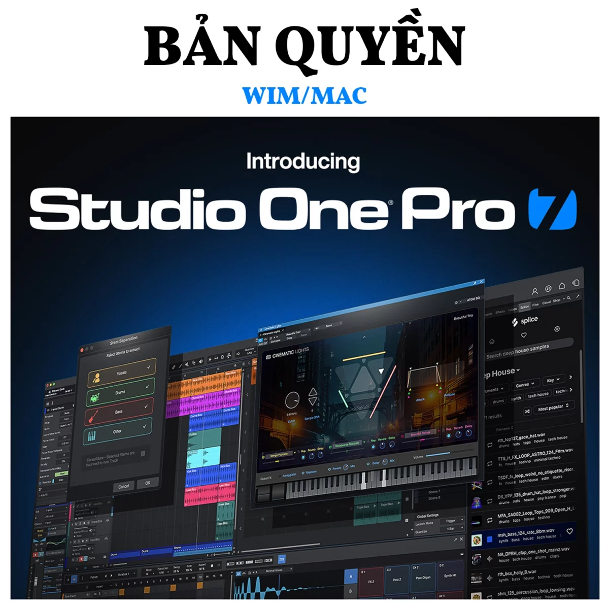 Phần Mềm Studio One 7 Pro Key Bản Quyền Chính Hãng WIN/MAC - Ảnh 1